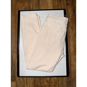Banana Republic Travel Cord Pants Cream Off-White Corduroy 28x30 Mens Slim
